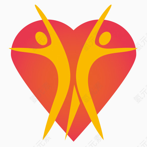 精美红色心形logo