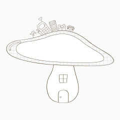 彩色手绘对话框