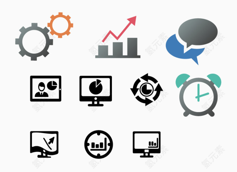 10款常用ppt图标素材
