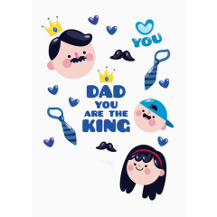 父亲节英文字母领带