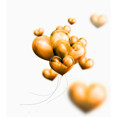 爱心气球漂浮素材