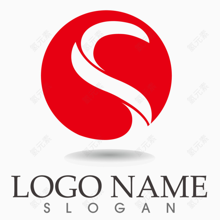 矢量创意红色logo