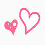 粉红爱心