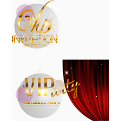 矢量金色VIP字体梦幻背景