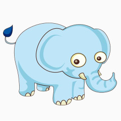 卡通手绘可爱的小象