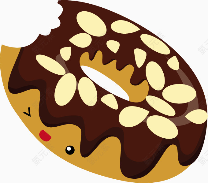矢量巧克力甜甜圈
