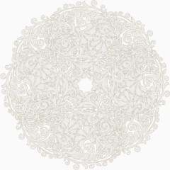 浅灰蕾丝边椭圆圆圈
