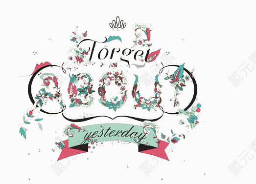 鲜花花纹装饰图案