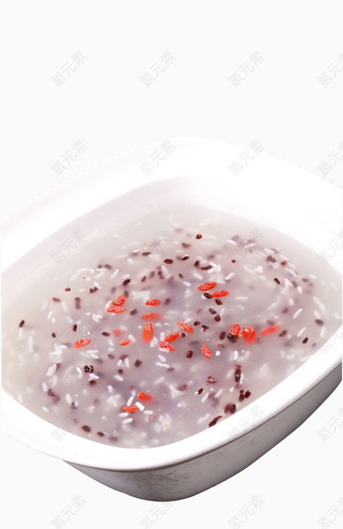 竖拍枸杞双米羹