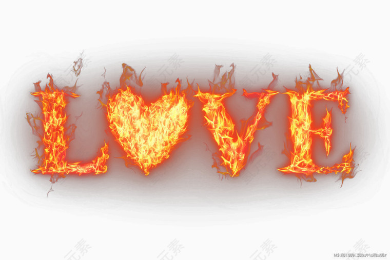 love火焰特效