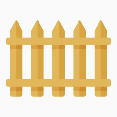 卡通手绘野外栅栏