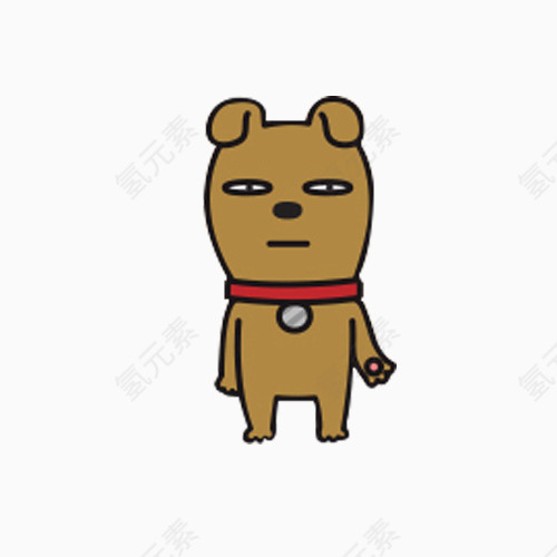 卡通小黄狗PNG素材