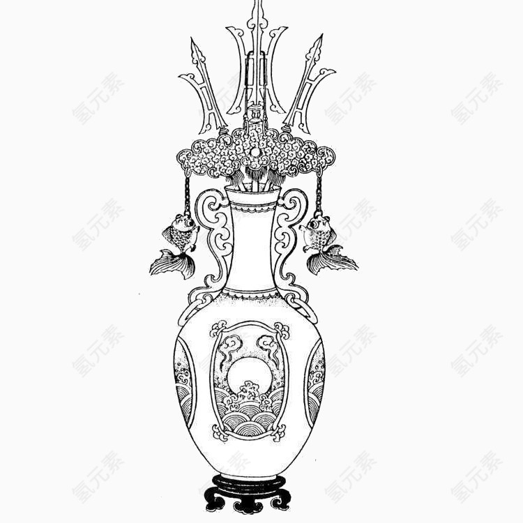 青墨青花瓷器