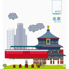 北京建筑矢量图