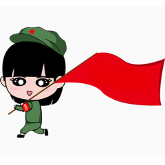 军人卡通人物装饰元素