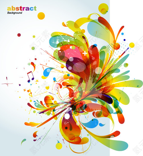 抽象多彩时装模式