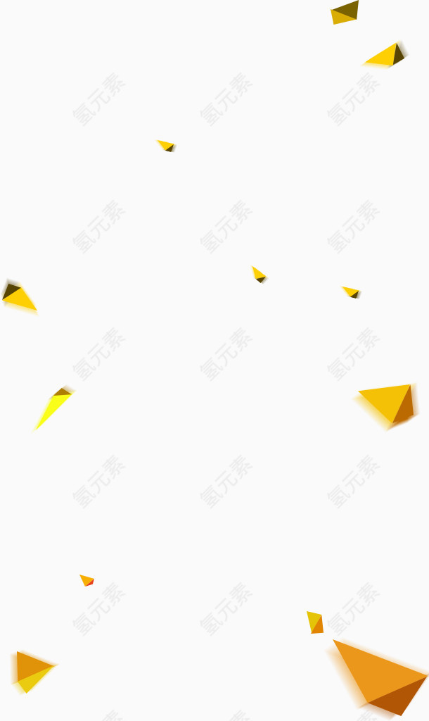网页漂浮装饰色块