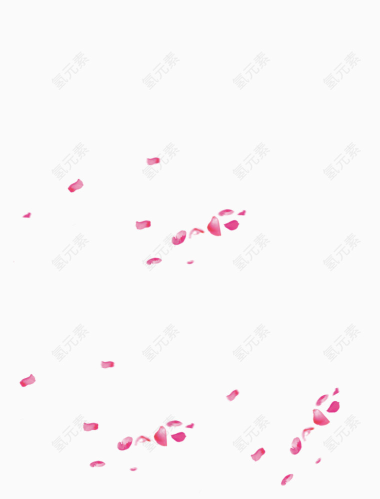 高清粉色飘落漂浮花瓣