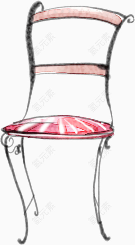 可爱粉色座椅