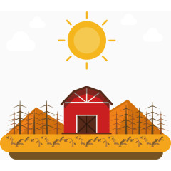 阳光照耀非常炎热