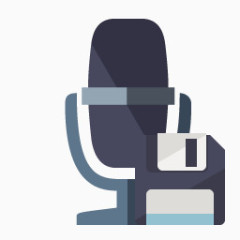 广播麦克风软盘flat-icons