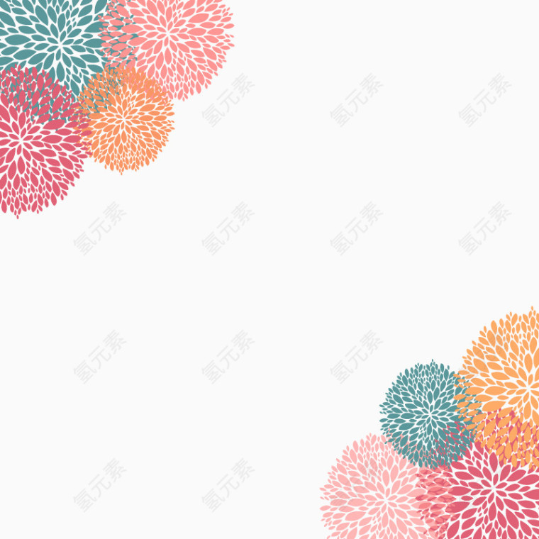 素雅花卉底纹