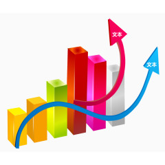 3D立体圆柱状PPT图表素材