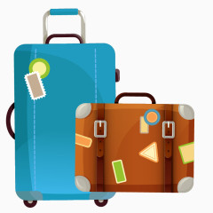 卡通手绘行李箱登机箱