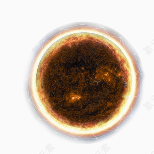 燃烧的太阳免扣素材