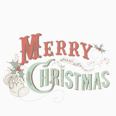 圣诞节快乐文字元素
