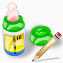 喂养瓶写写作编辑宝贝