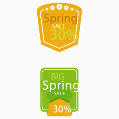 促销活动圆角标签