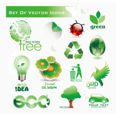 立体环保循环矢量素材