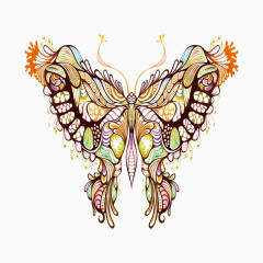 创意绚丽蝴蝶