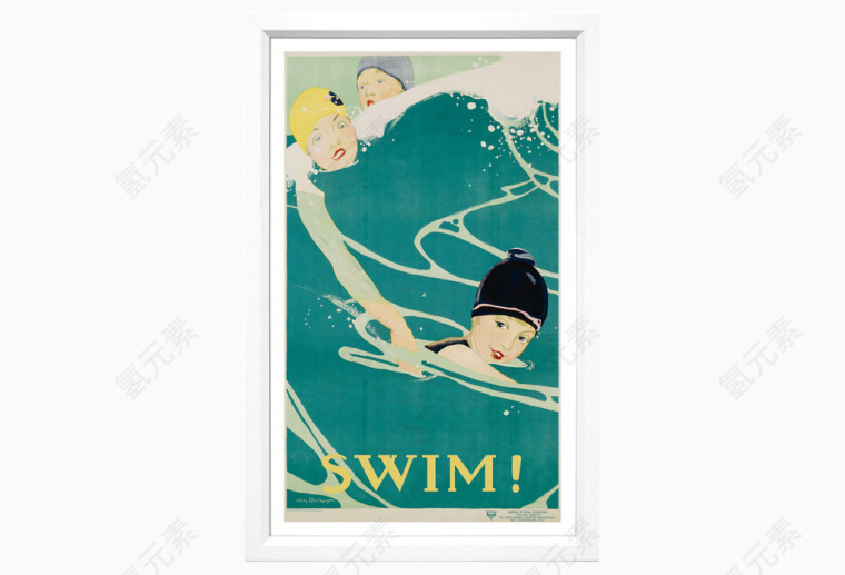 挂画矢量图手绘装饰画图片