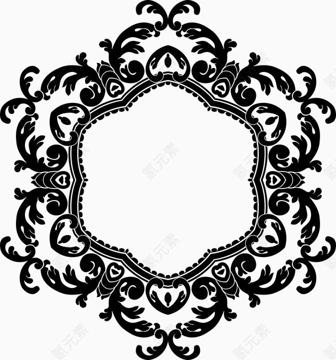 简约 黑白 边框