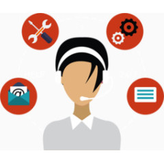 扁平化客服人员