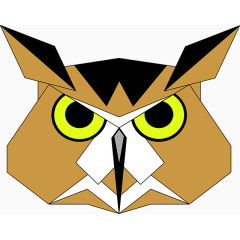 猫头鹰头像手绘