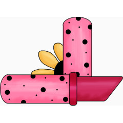 卡通手绘黑色波点小刀