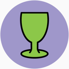 厨房图片素材手绘餐饮素材 酒杯高脚杯