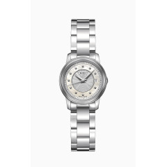 美度镶钻腕表手表银色女表