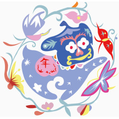 卡通十二生肖素材