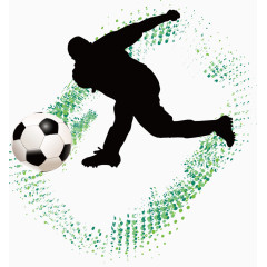 踢足球卡通手绘装饰元素