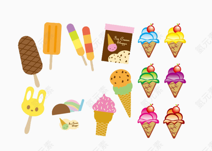 甜食甜品冰淇淋雪糕