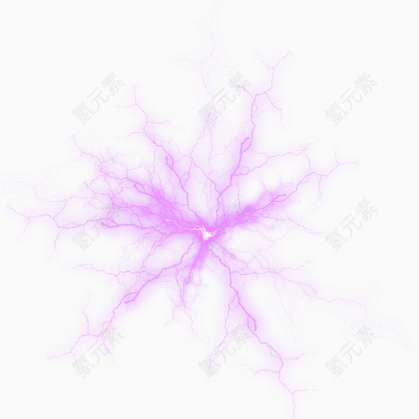 粉色闪电状科技炫光