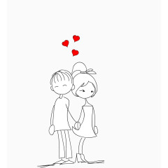 相亲相爱的小情侣