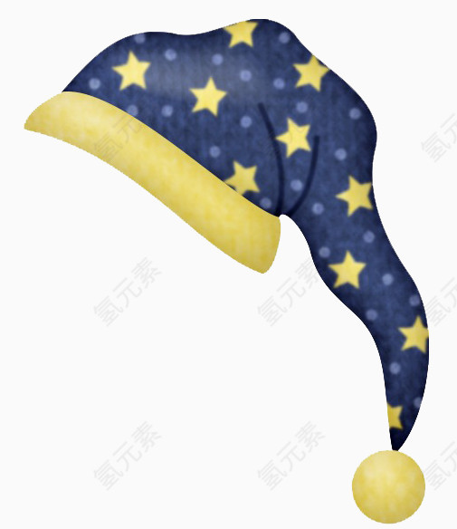 蓝色小星星睡帽