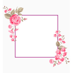 花卉边框