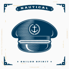 复古航海主题图标设计矢量素材