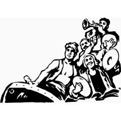 五一劳动节工人简易画卡通手绘